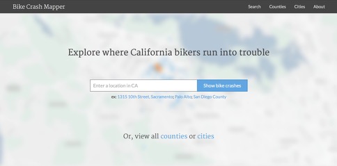 Bike Crash Mapper screenshot